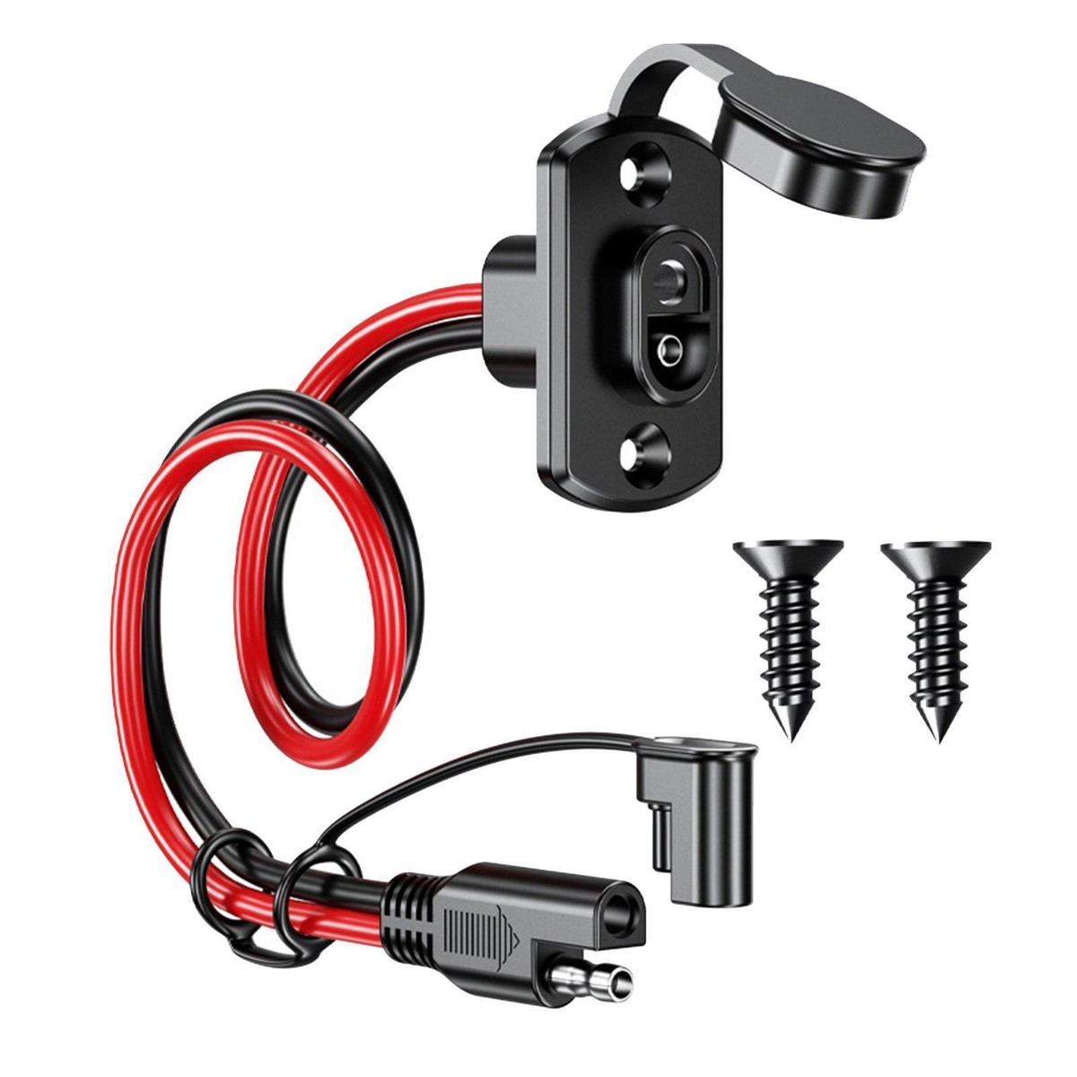 Cavo Di Prolunga SAE 2 Pin - 30cm Per Pannelli Solari, Auto E Moto - Connettore Rapido Con Protezione Anti Polvere - Foto 8