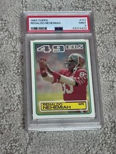PSA 9 MINT FOOTBALL CARD 1983 TOPPS RENALDO NEHEMIAH SF 49ers LOW POP