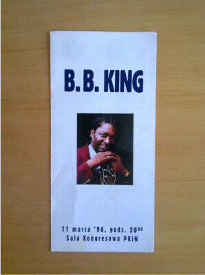 BB KING - 1996 - PROMO Blues - Live Concert Congress Hall Warsaw Poland - RARE