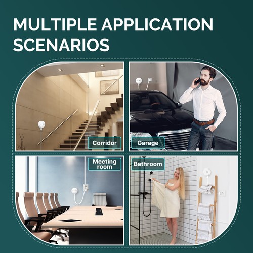 MOES Zigbee Smart Personenerkennung Sensor Radarwellen Bewegungsmelder APP-Alarm - Bild 6 von 14