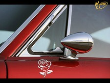 3D Chrome Silver Rose Lover Car  Truck Stickers Badges Decals Gifts Presents