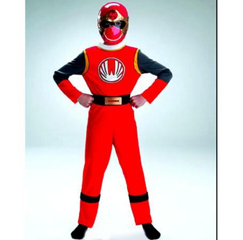 Power Rangers Masken-Set Für Kinder – 2 Stück (Rot & Blau) Inkl. Tattoos & Türhänger – Offiziell Lizenziertes Kostümzubehör