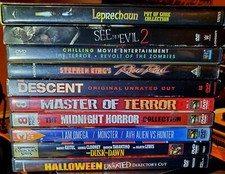 Vintage Monster/Horror Cult Movies DVD's Lot Of 10
