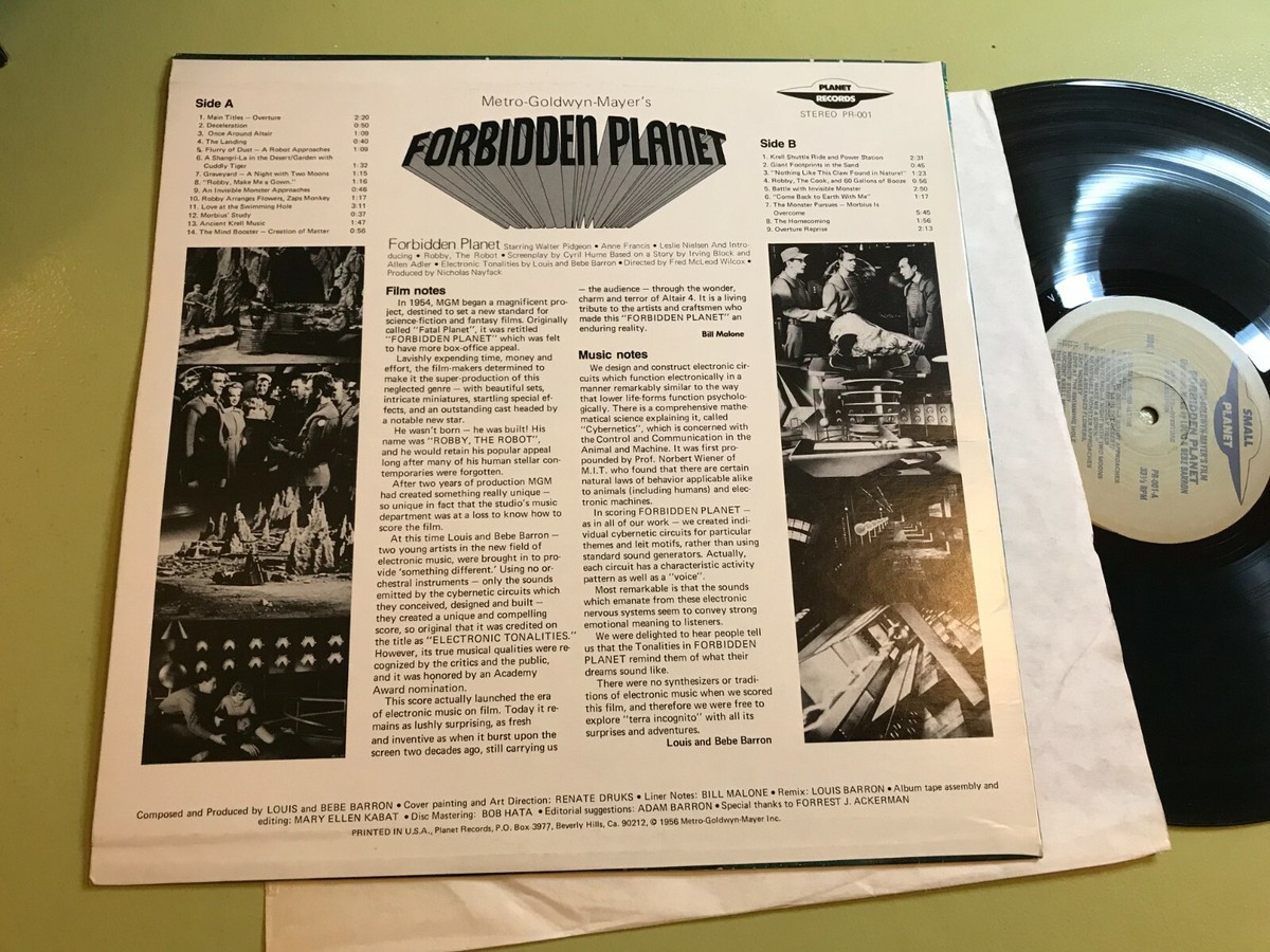 Forbidden Planet Soundtrack LP 1956 Louis & Bebe Barron pr-001
