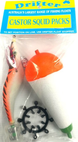 5 packs Drifter Castor Squid Packs (Squid Jag, Float, Stoppers) - Bulk Savings! - Picture 2 of 4