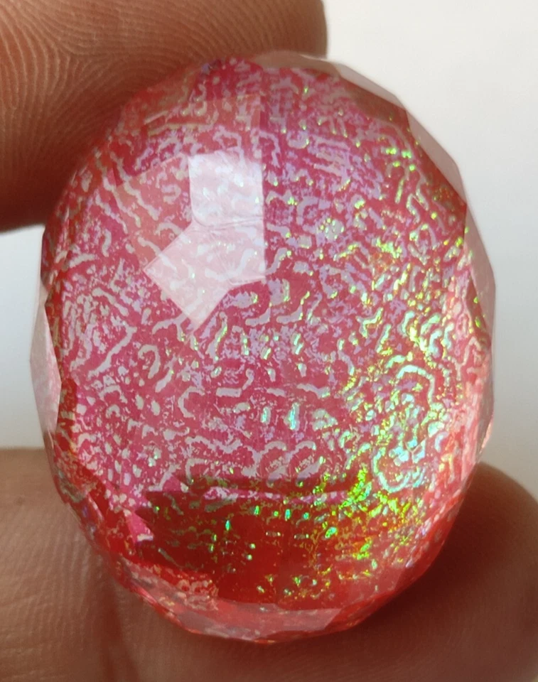 89.05 Ct. Large Monarch Fire Opel Oval Cut Loose Gemstone for Ring & Pendant - Image 3 of 4