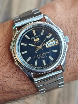 Vintage Seiko 5 Superior 7S36 0090 Japan 50M WR 23J Automatic