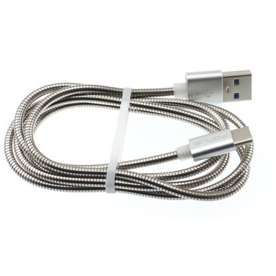 3ft Metal USB Cable Type-C Charger Cord Power Wire USB-C Fast for Cell Phones