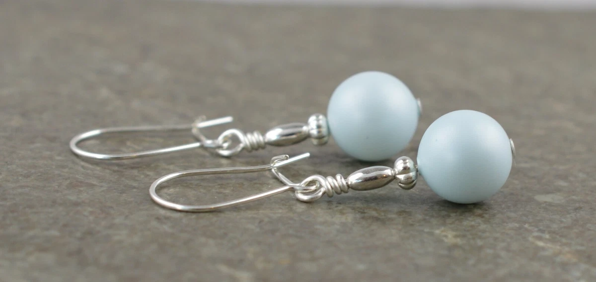 Ebay pearl sale drop earrings