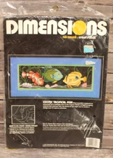 DIMENSIONS Exotic Tropical Fish No Count Cross Stitch 18” x 6” Anna Longo #3944