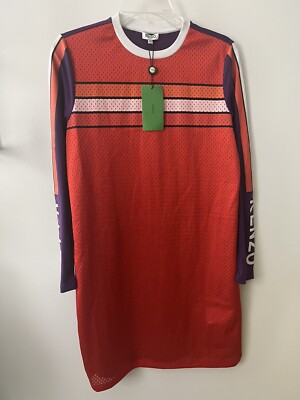 Kenzo Patch Long Sleeve Dress Size XS New With Tags | eBay