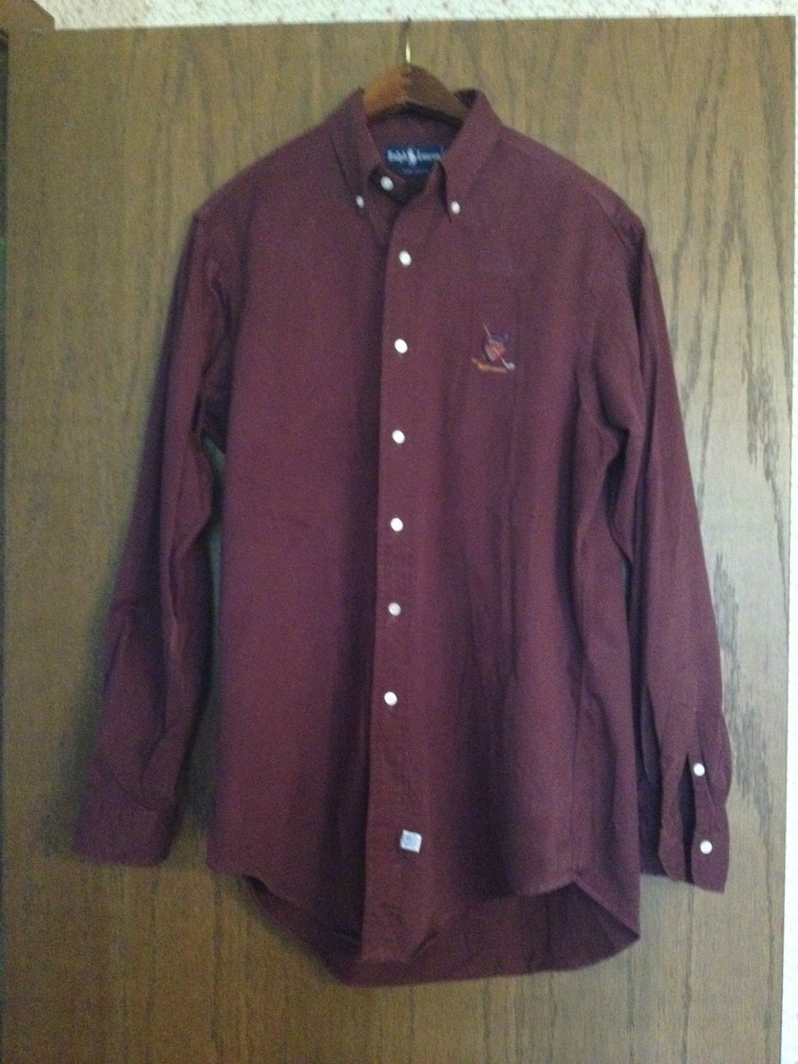 burgundy polo dress shirt Regular Fit 100% Cotton Burgundy Polo T-Shirt L / R / Burgundy