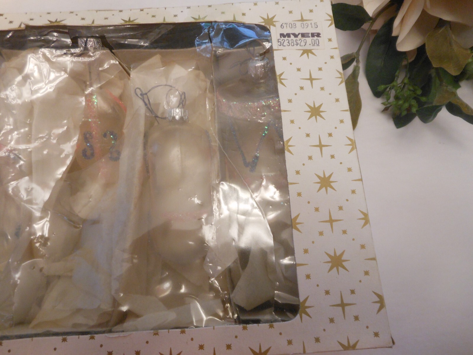 Collection Of 5 West German Vintage Myers Christmas Tree Ornaments 1960