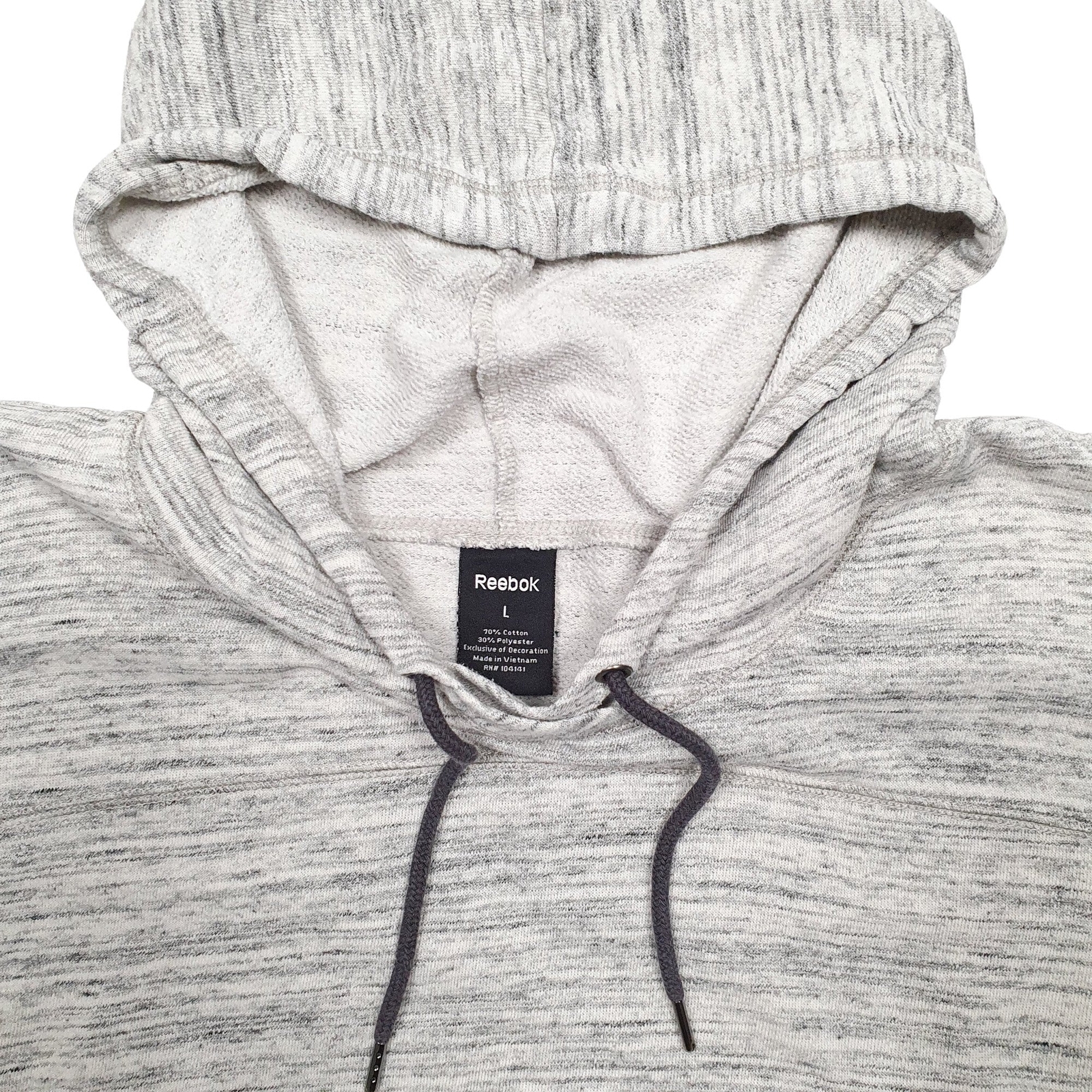 REEBOK Hoodie Cotton & Polyester Jumper Sweatshirt Womens L image 2