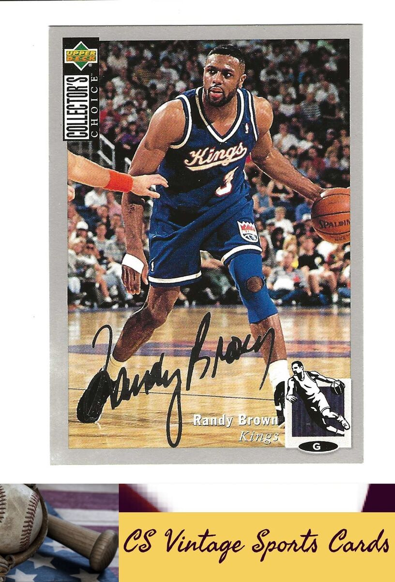 1994-95 Collector's Choice #95 Randy Brown Silver Signature 1994-95 Collector's Choice #95 Randy Brown Silver Signature