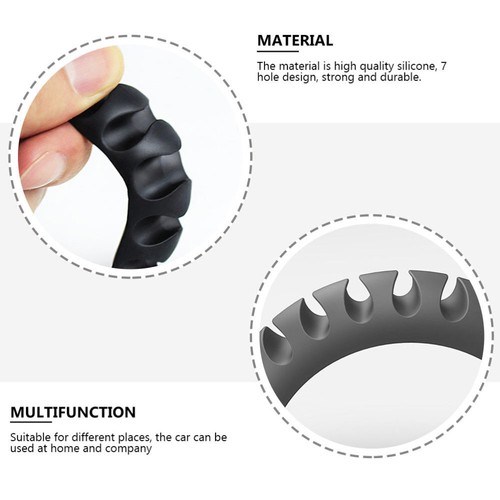 4Pcs Wire Fixing Buckle Usb Cable Organizer Silicone Cable Wire Holder - Afbeelding 2 van 12