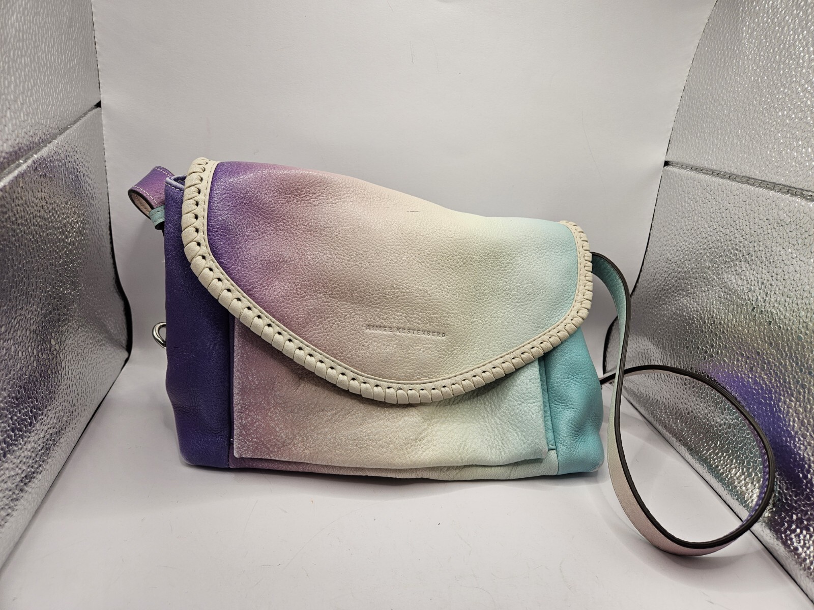 Aimee Kestenberg All For Love pebble leather cross body bag in