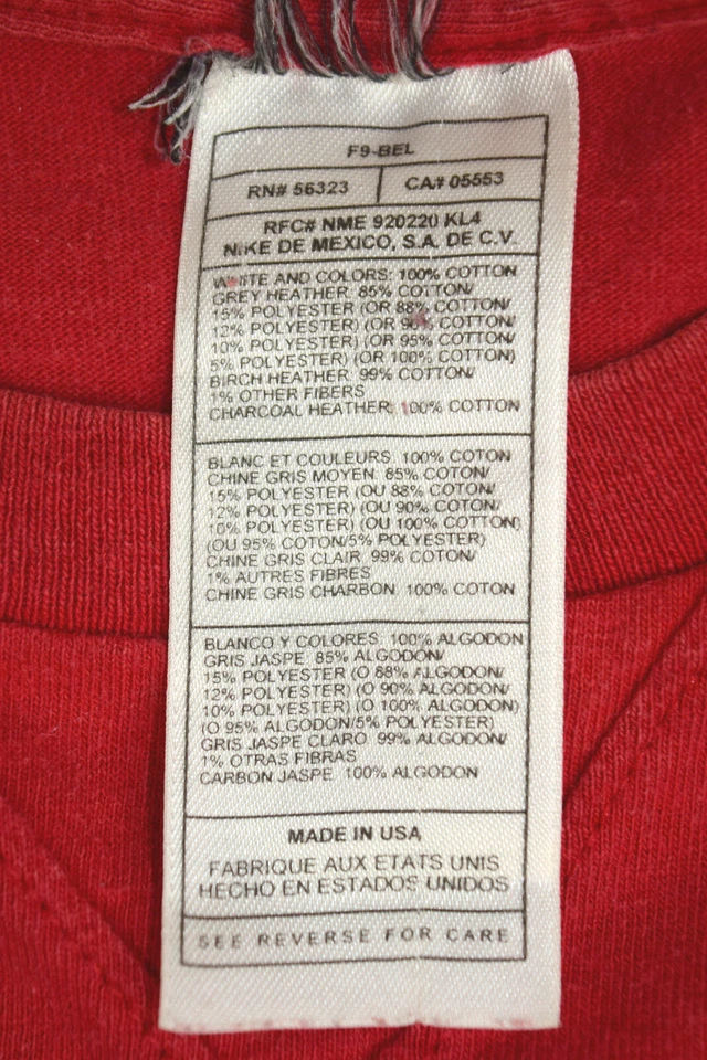 Camiseta Nike Vintage Air Jordan Talla M/L Años 90 Bordada Centro Jumpman Hecha en EE. UU. Foto 3 de 4