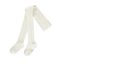 Steiff Tights With Cable Pattern, White Size 98/104 + 122/128