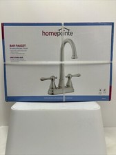 Bar Faucet, 2 Metal Handles, Brushed Nickel 204672