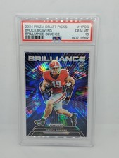 2024 Prizm DP Brock Bowers Brilliance /99 PSA 10