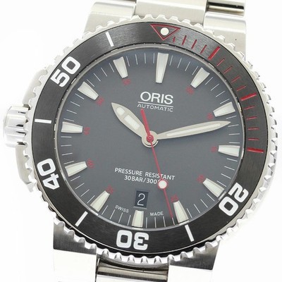 Oris Aquis Date Automatik Herrenuhr weißes Zifferblatt 42mm AB gebraucht...
