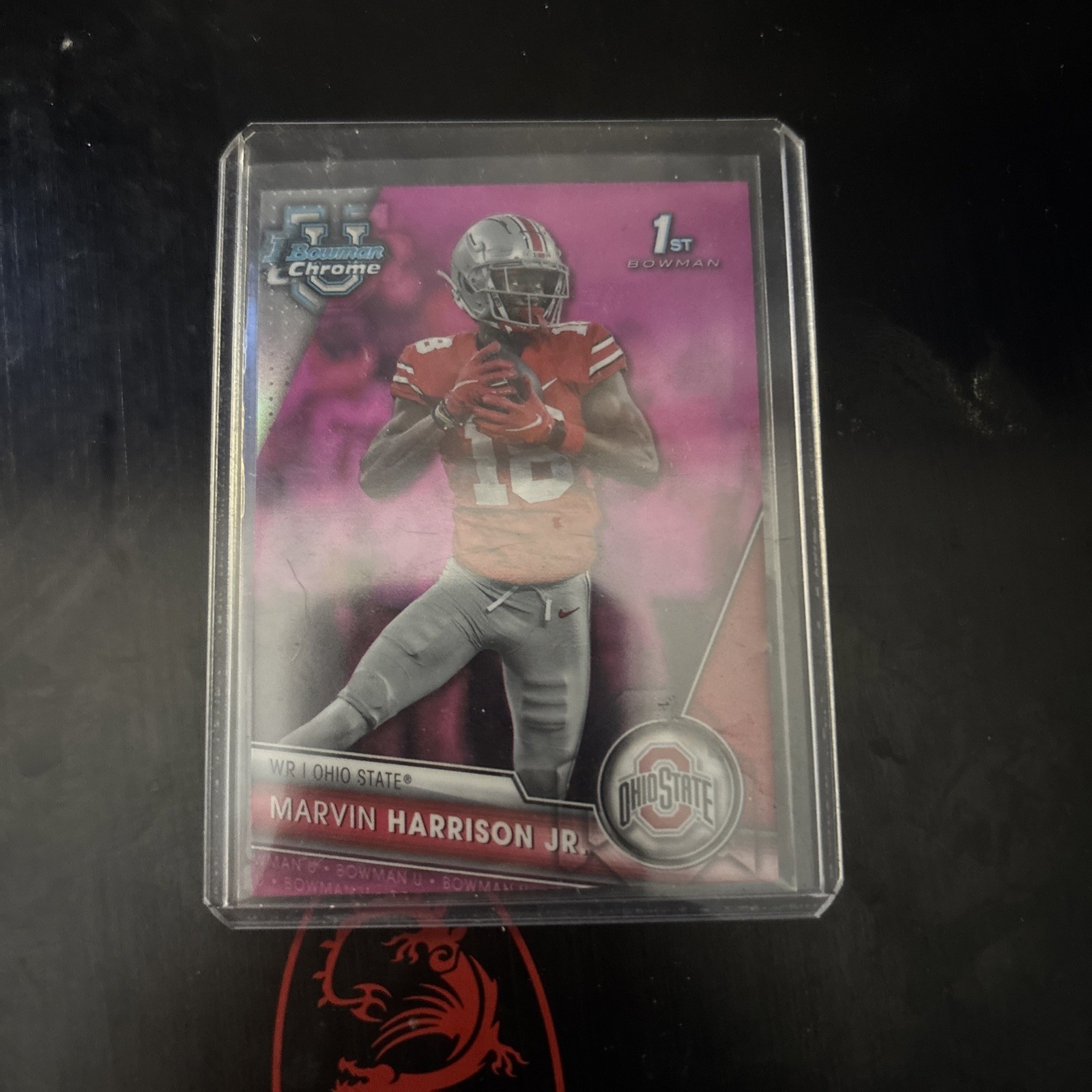 2023 Bowman University Chrome - Marvin Harrison Jr. #100 Pink Refractor (RC)