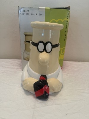 Dilbert Cookie Jar Cubicle Snack Jar, Treasure Craft 