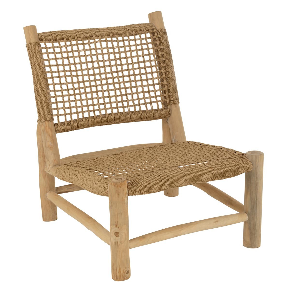 Fauteuil en teck haut de gamme Vita 85cm en bois massif durable