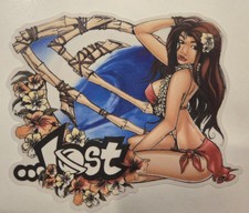 New Lost Enterprises Hula Girl Sticker- Decal Hawaii Hawaiian Surf New Lost Enterprises Hula Girl Sticker- Decal Hawaii Hawaiian Surf