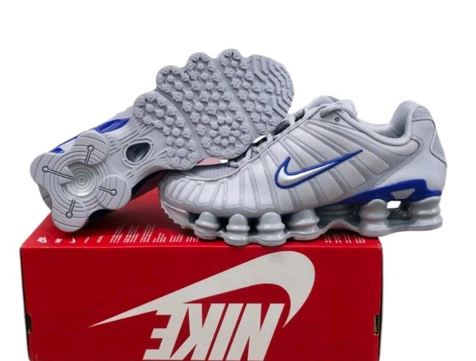 Nike Shox TL Wolf Grey Blue Metallic Silver CN0151 001 Men's Size