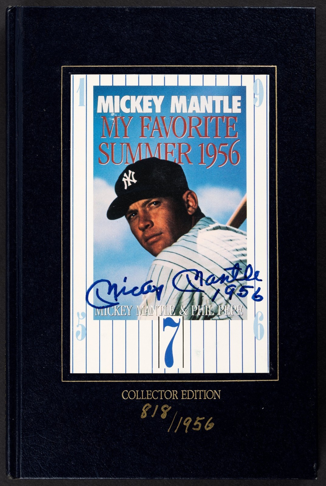 Mickey Mantle My Favorite Summer 1956 Signed Collector Edition Book #818/1956