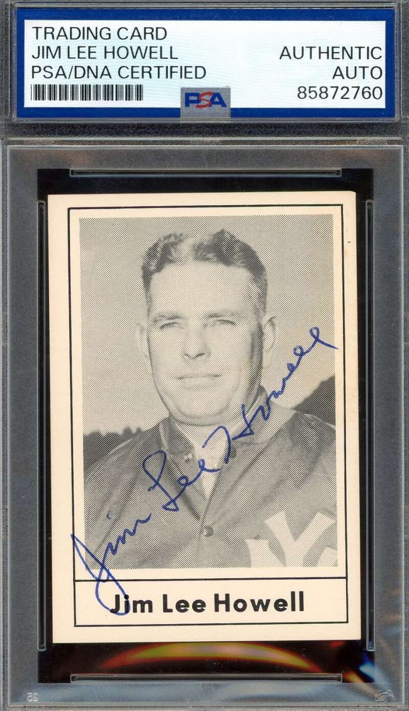 Jim Lee Howell PSA DNA Signed 1977 Touchdown Club Autograph