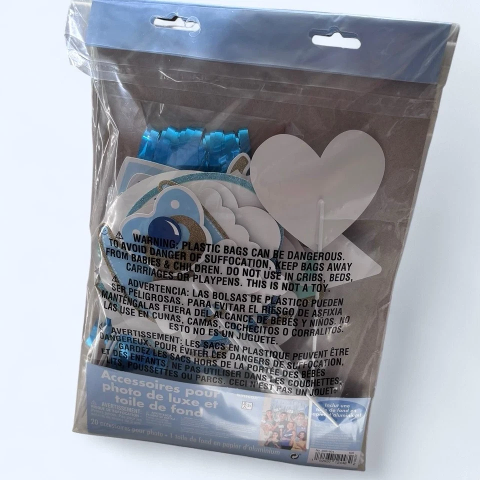 Deluxe Photo Props And Backdrop Boy Baby Shower 20 Photo Props And Backdrop - Image 2 of 2