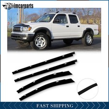For 2000-04 Toyota Tacoma 4-door 4x Front Rear Window Belt Moulding Black Matte