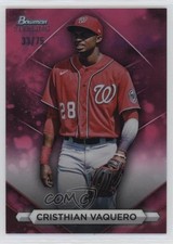 2023 Bowman Sterling Prospects Magenta Refractor 33/75 Cristhian Vaquero 03j5