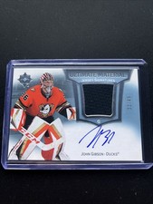 John Gibson 32/49 Ultimate Material Jersey Signatures