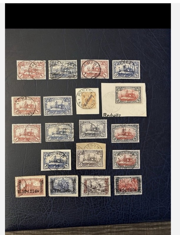 German Colonies/Offices - Super mix of 19 stamps - Great lot !!