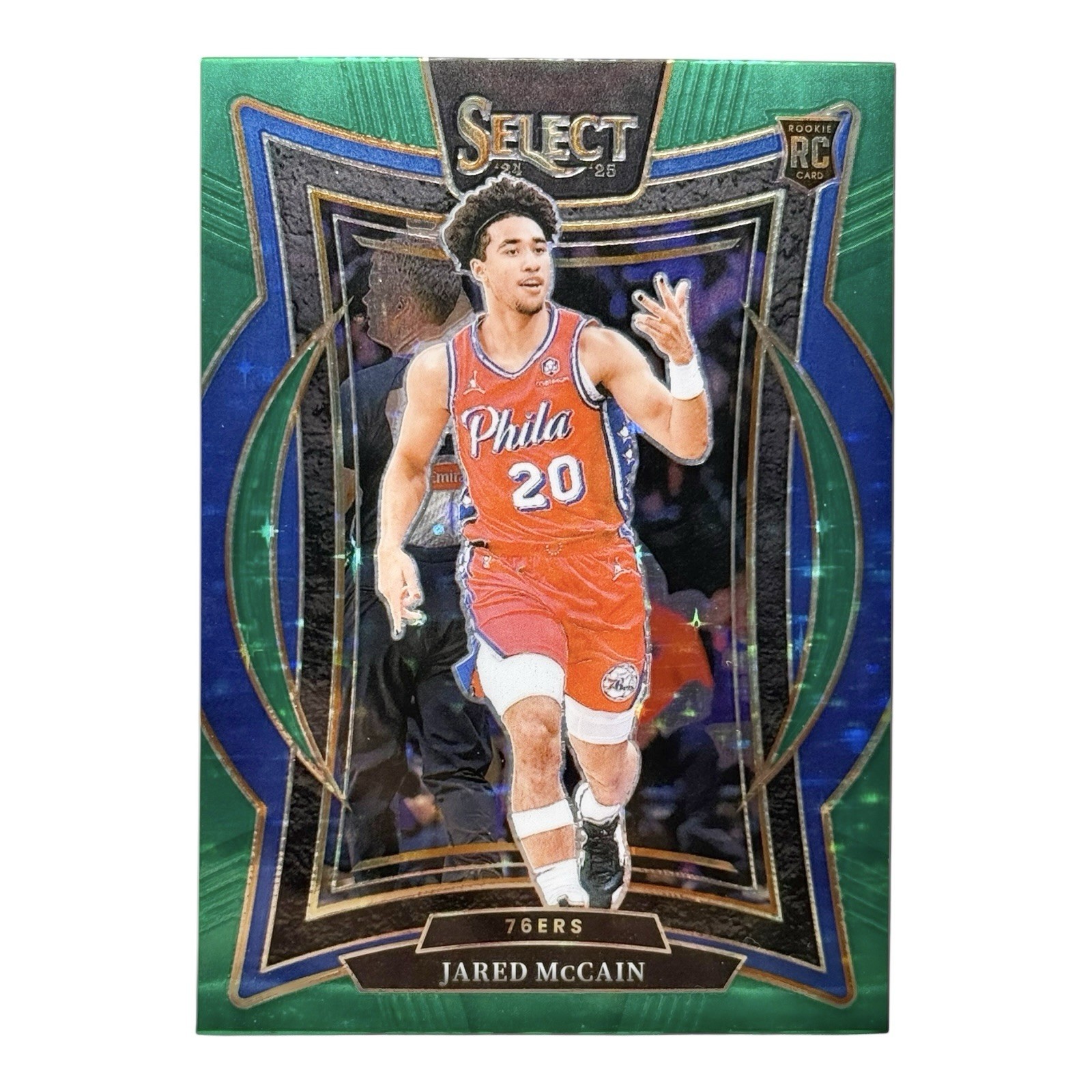 2024-25 Panini Select - Concourse Jared McCain #82 Green Stars Prizm (RC)