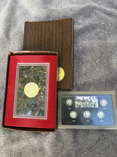 90% Silver Mercury Dime WW II Set and Proof Silver Dollar
