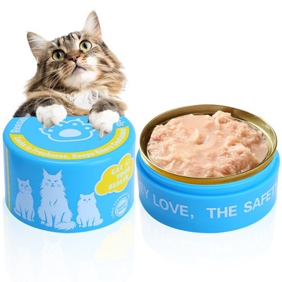 Canned Cat Food Storage，Keeps Cat Food Can Fresh in the Fridge-Reusable Airti...