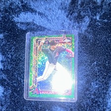 Topps 2025 Holiday Chrome Green Sparkle Jordan Lawlar #HC141 Diamondbacks /99