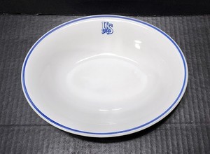Vintage US Steel USS Pittsburgh Oval Serving Bowl 10" Mayer Restaurant Ware HTF!