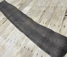 Grey Gray Genuine Python Snakeskin Leather real hide snake skin Rattle 201