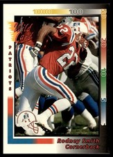 1992 Wild Card Rodney Smith Rookie New England Patriots #441. rookie card picture