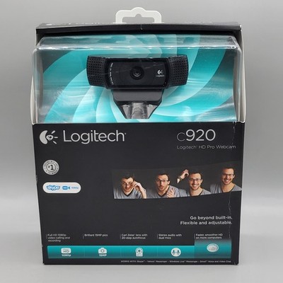Logitech C920 HD Pro Webcam Full 1080p Video Carl Zeiss Lens Autofocus Dual NIB