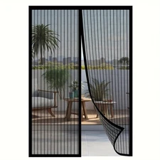 Magnetic Screen Door 100x210CM - Anti Mosquito Fly Net, Hands Free Closure