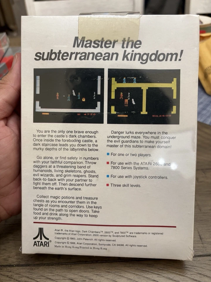 Atari 2600 Dark Chambers Original New Factory Sealed - Image 2 of 4