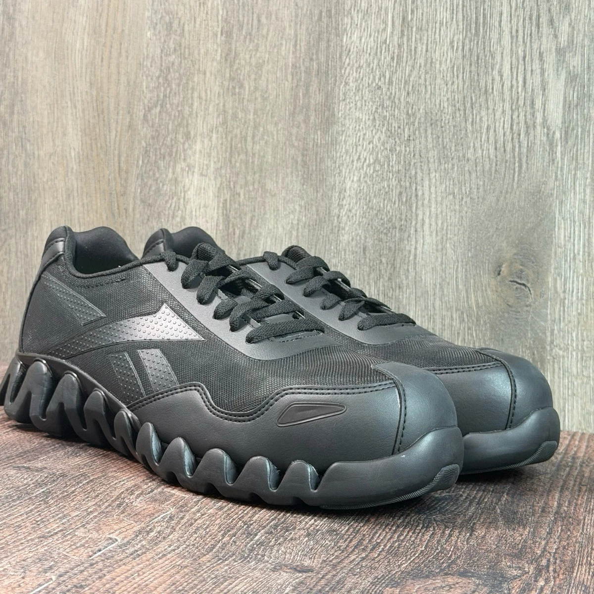 NEW Mens Reebok Zig Pulse Se Black Matte Athletic Running Shoes Size 13 Reebok Zig Pulse Womens Size 7.5W Black Composite Toe Safety  main image 4