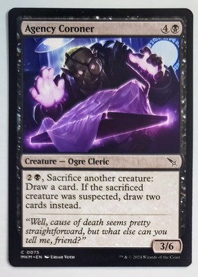 X 1 Agency Coroner NM 0075 MKM Murders at Karlov Manor MTG Magic The Gathering